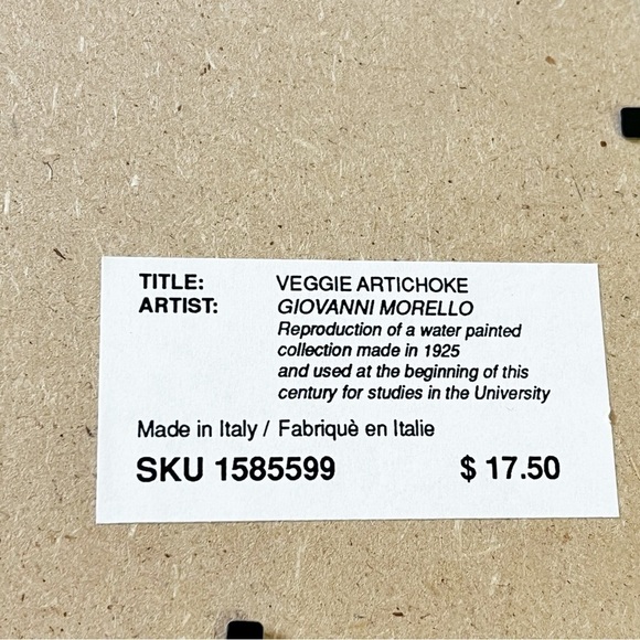 Giovanni Morello Framed Prints Artichoke Pepper Watercolor Paintings Set of 2 - Picture 9 of 12